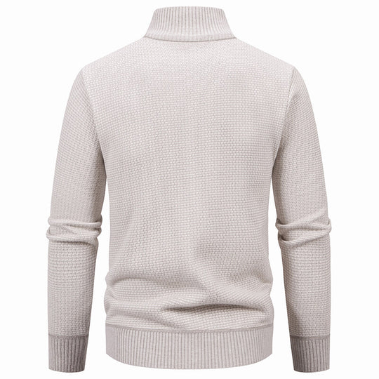 Herren Strickjacke mit modernem Reißverschluss und praktischen Taschen EB