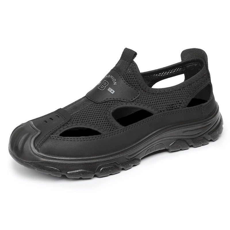 Damen Atmungsaktive Outdoor-Sandalen mit rutschfester Sohle und elastischem Verschluss EB