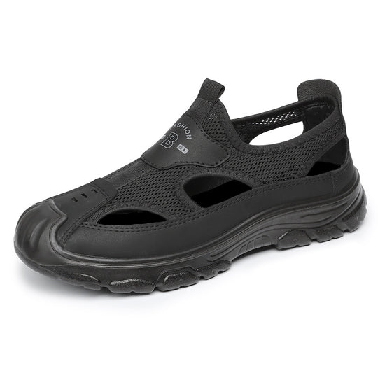 Damen Atmungsaktive Outdoor-Sandalen mit rutschfester Sohle und elastischem Verschluss EB