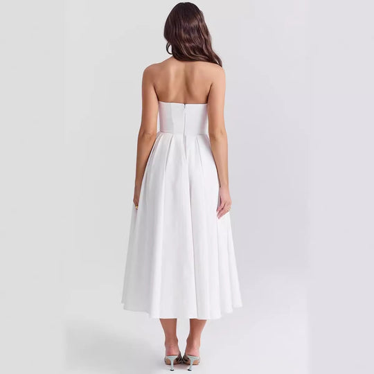 Damen elegantes corsagenfreies Abendkleid EB
