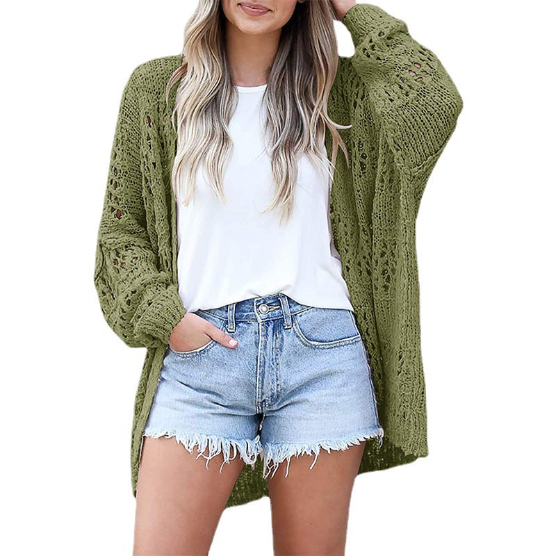 Damen offene Strickjacke EB