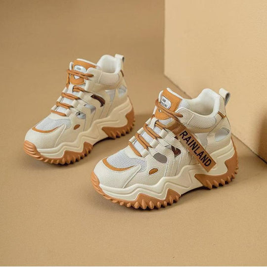 Damen Hochwertige Sportliche Sneaker mit verstärkter Sohle und atmungsaktivem Mesh EB