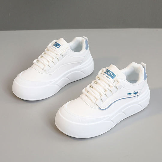 Damen modische Sneakers mit dämpfendem Komfort und elastischen Schnürsenkeln EB