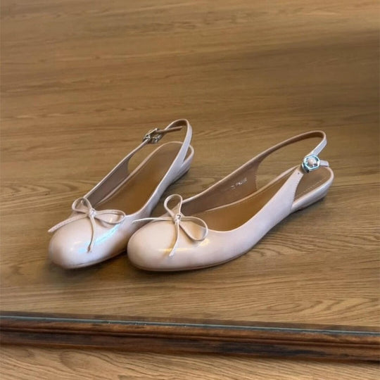 Damen Slingback-Ballerinas mit eleganten Schleifendetails EB
