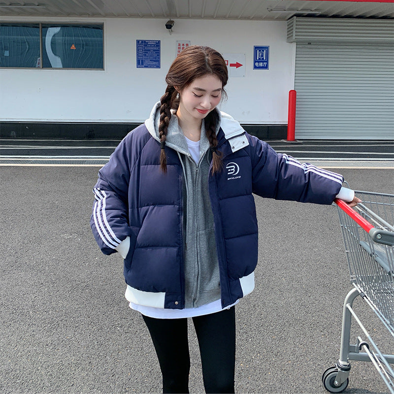 Damen Insulated Steppjacke mit hohem Kragen und seitlichen Taschen EB