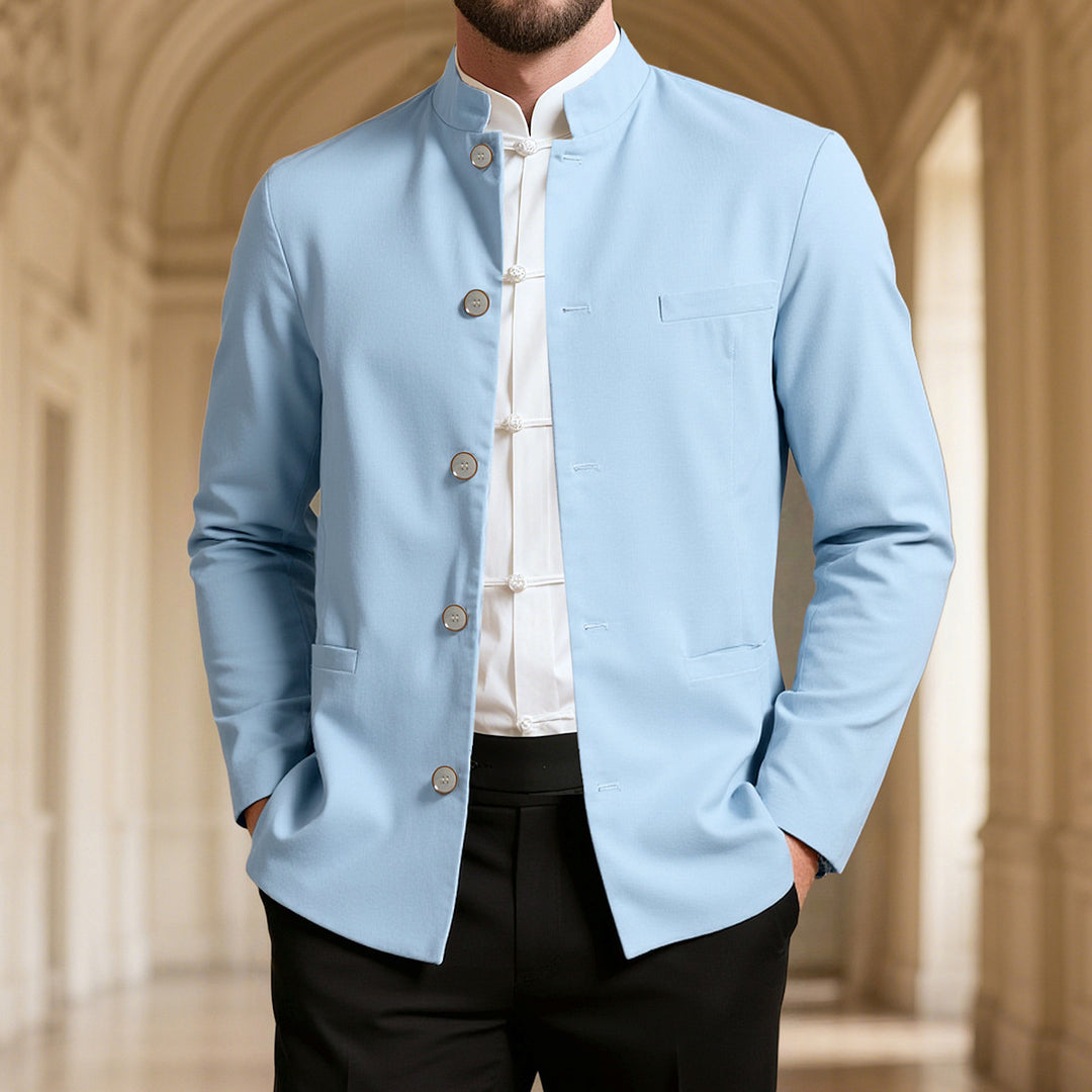 Herren modischer Stehkragenblazer EB