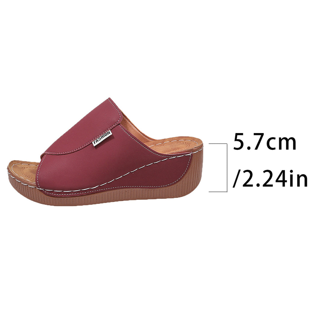 Damen  Slip-On Keil-Mules mit ergonomischem Memory-Fußbett und leicht profilierter Laufsohle EB