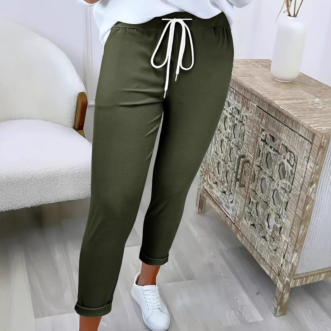 Damen Komfortable Freizeithose mit elastischem Bund EB