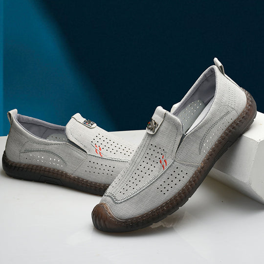Damen Atmungsaktive Slip-On Freizeitschuhe mit rutschfester Sohle EB