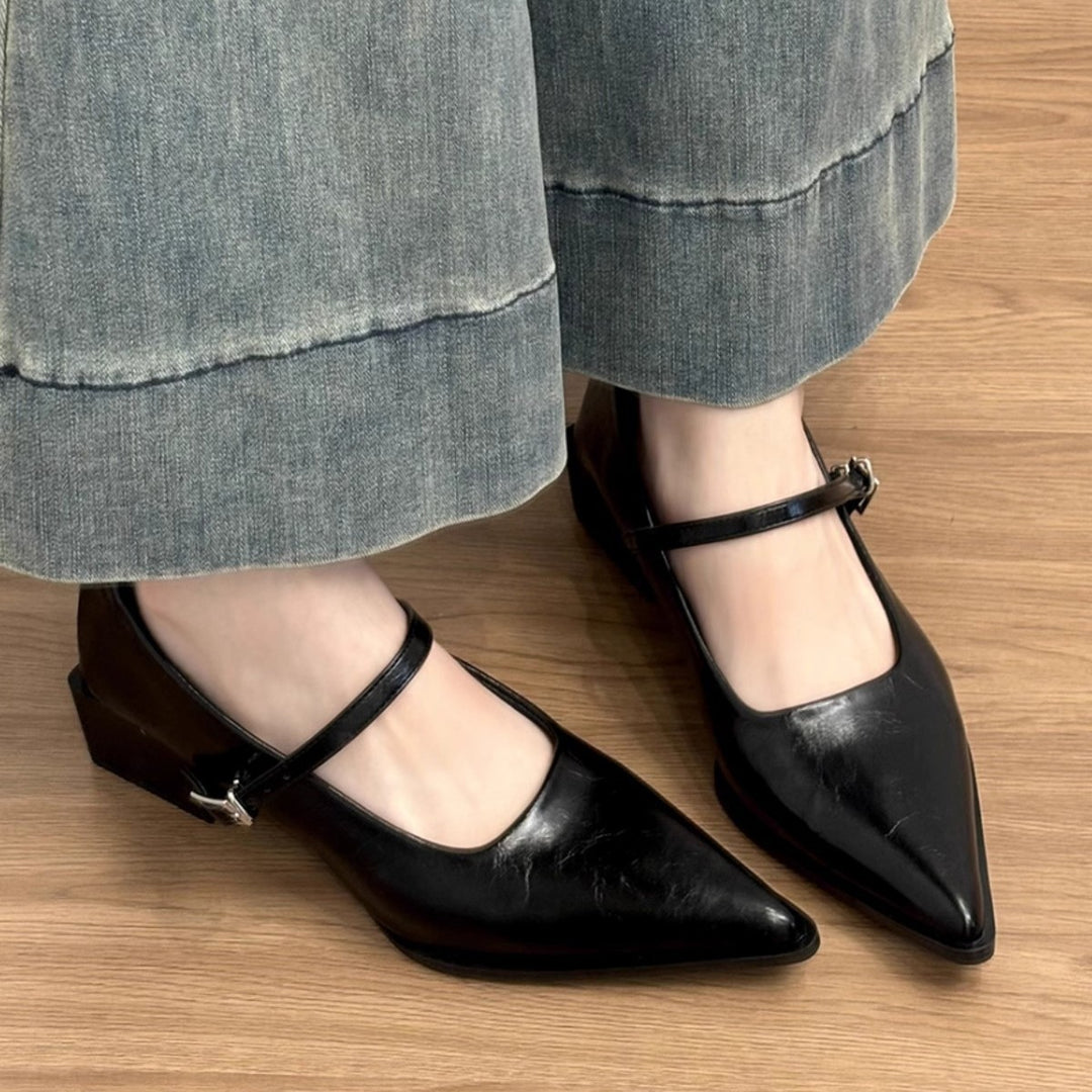Damen elegante Slingback Pumps mit modischem Riemchen EB