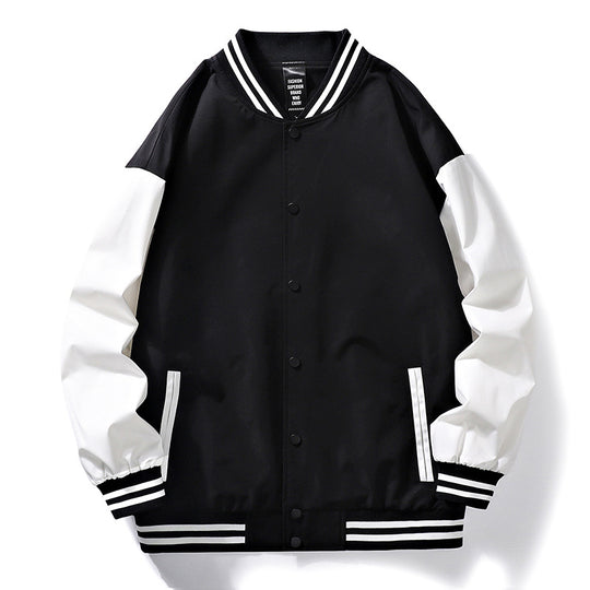 Herren sporty Bomberjacke mit Kontrastärmeln EB