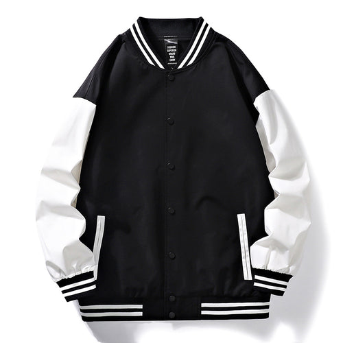 Herren sporty Bomberjacke mit Kontrastärmeln EB