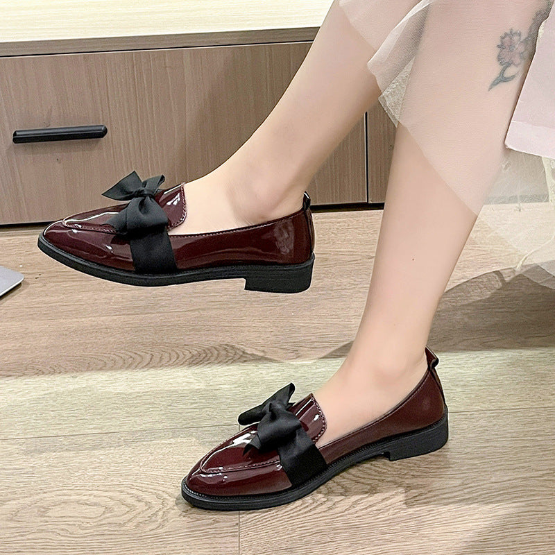Damen elegante Slipper mit dekorativem Schleifen-Detail EB
