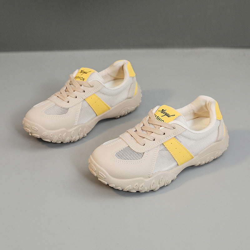 Damen Sportliche Freizeitsneaker mit atmungsaktiver Mesh-Oberfläche und rutschfester Sohle EB