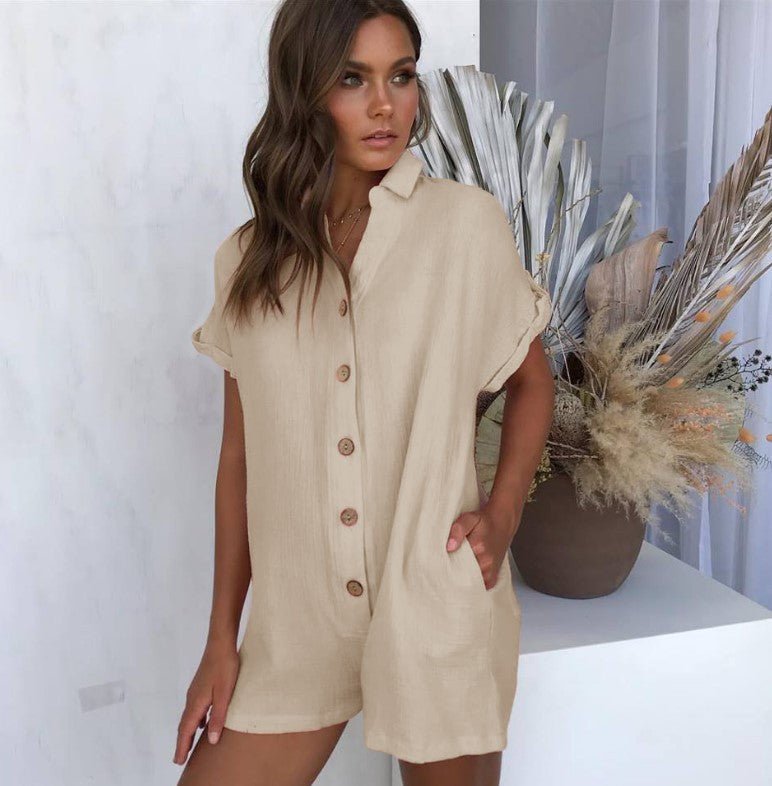 Damen lässiger Sommer Overall EB