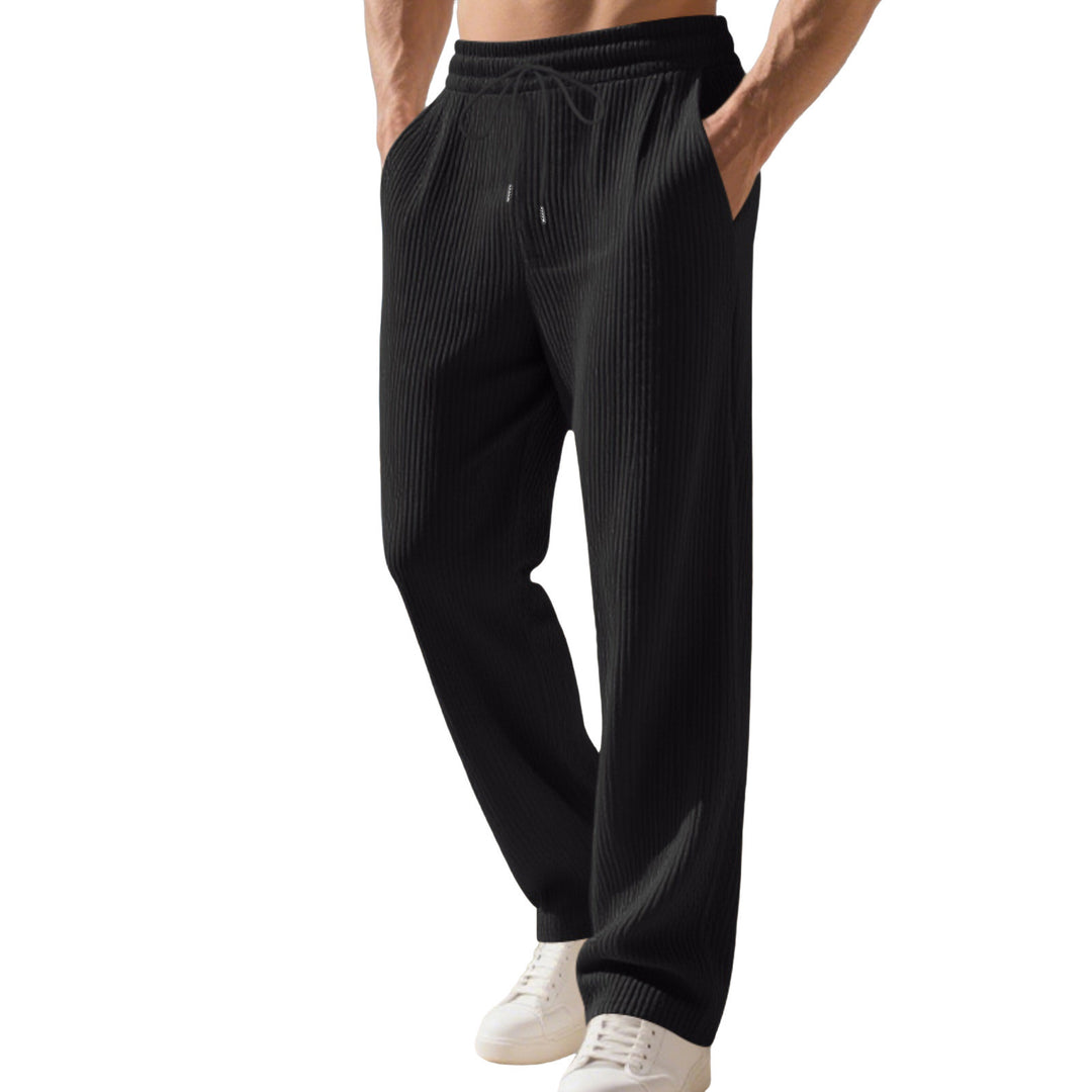 Herren Relaxed-Fit Strick-Jogginghose mit feiner Rippstruktur EB