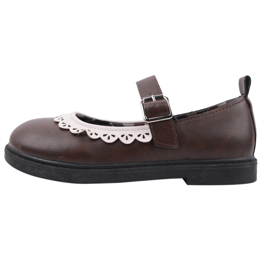 Damen elegante Mary Jane Ballerinas mit dekorativem Riemchen EB