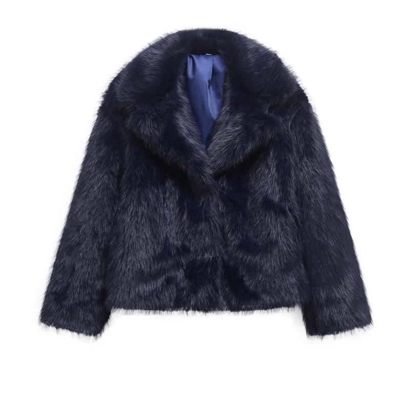 Damen modischer Fellblazer EB