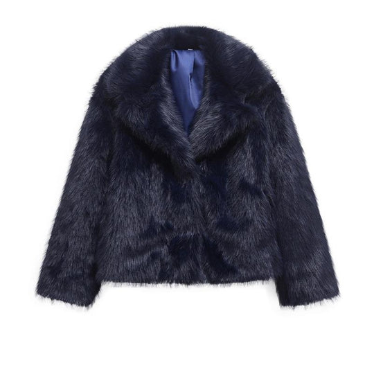 Damen modischer Fellblazer EB