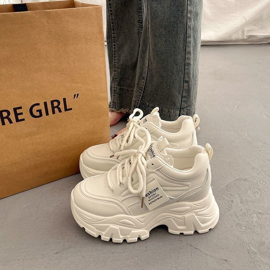 Damen Chunky Sneakers mit dicker Sohle und modischem Design EB