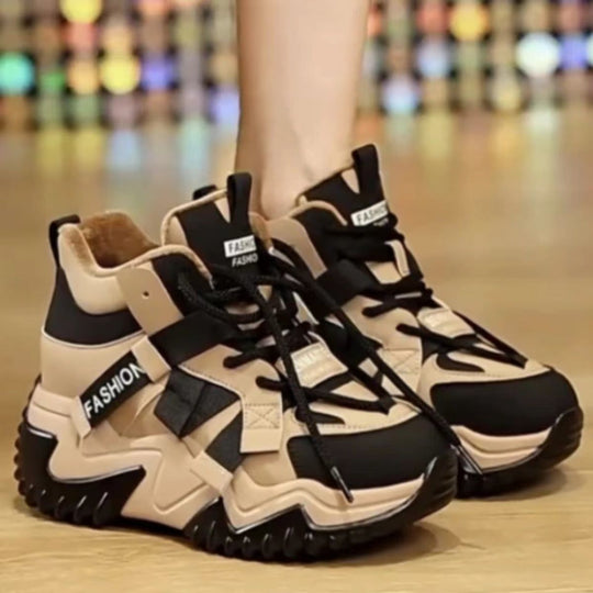 Damen trendige High-Top Sneakers EB