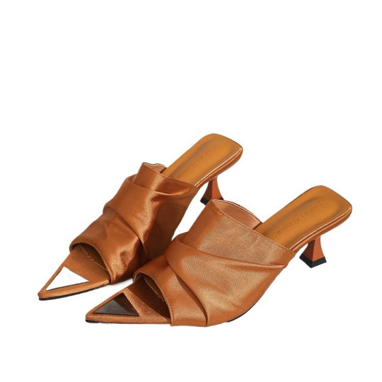 Damen Elegante Slingback-Mules mit spitzem Zehenbereich EB