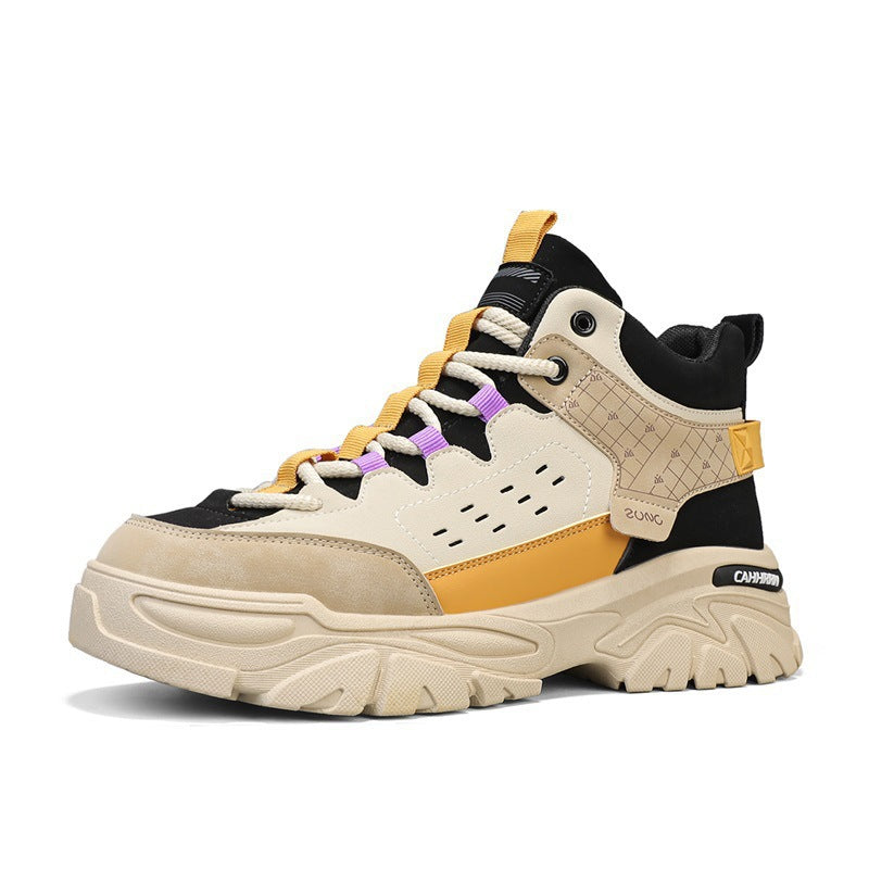 Damen Sportliche High-Top Sneaker mit strukturiertem Obermaterial und dämpfender Sohle EB