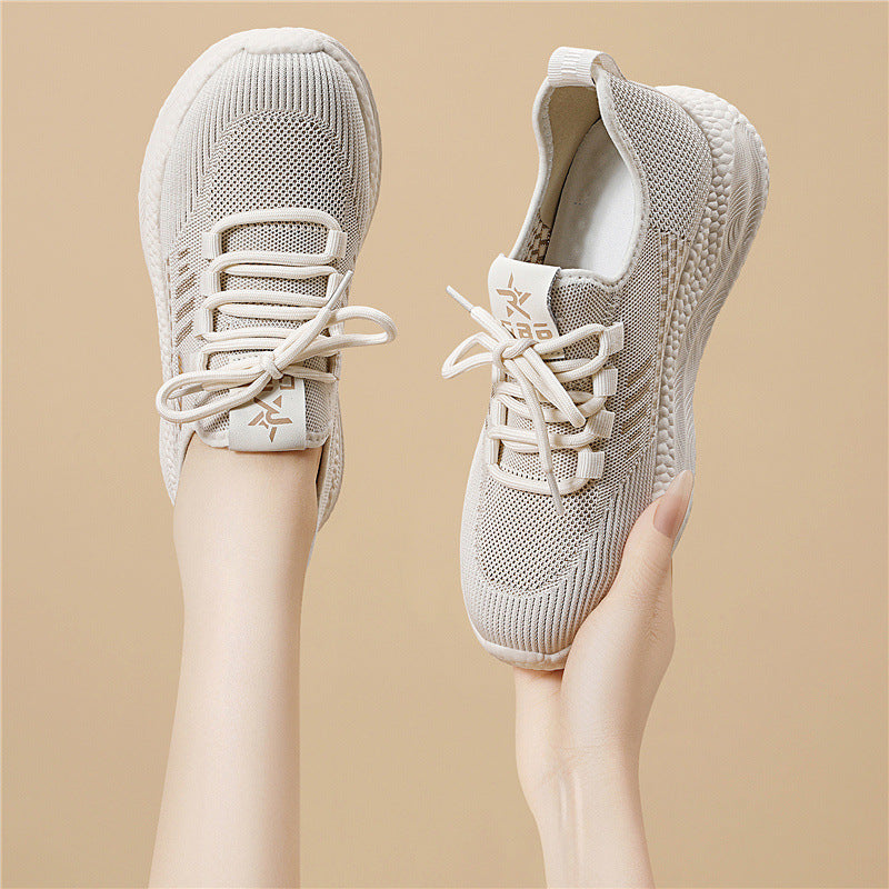 Damen Atmungsaktive Laufschuhe mit stoßdämpfender Sohle und elastischen Details EB