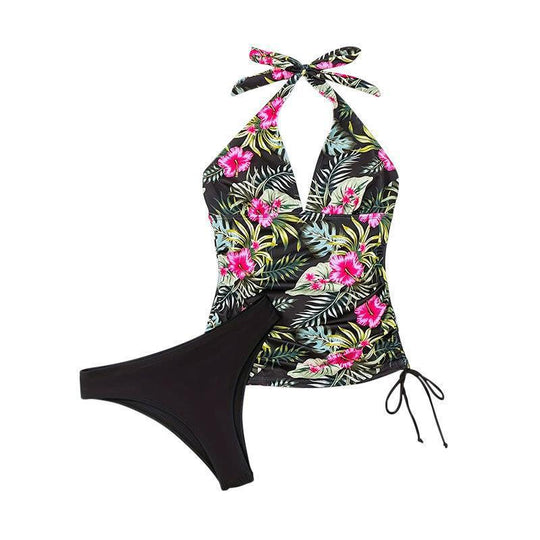 Damen Tankini-Set mit floralem Oberteil und klassischem Höschen EB