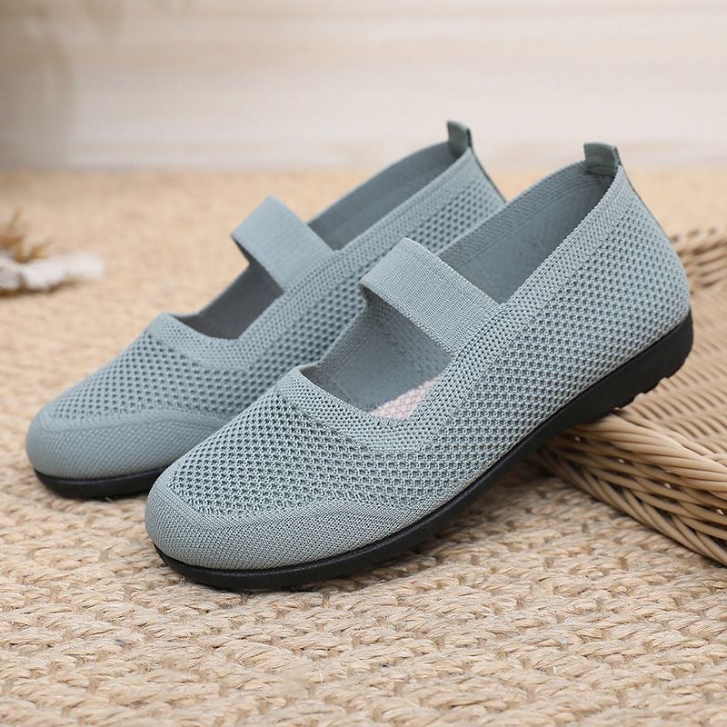 Damen Atmungsaktive Freizeitschuhe mit elastischem Riemen EB