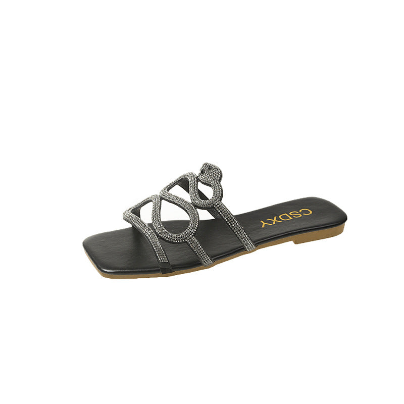Damen Glitzernde Sandalen EB