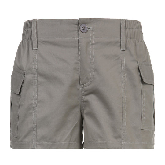 Damen Cargo-Shorts mit elastischem Bund und praktischen Seitentaschen EB