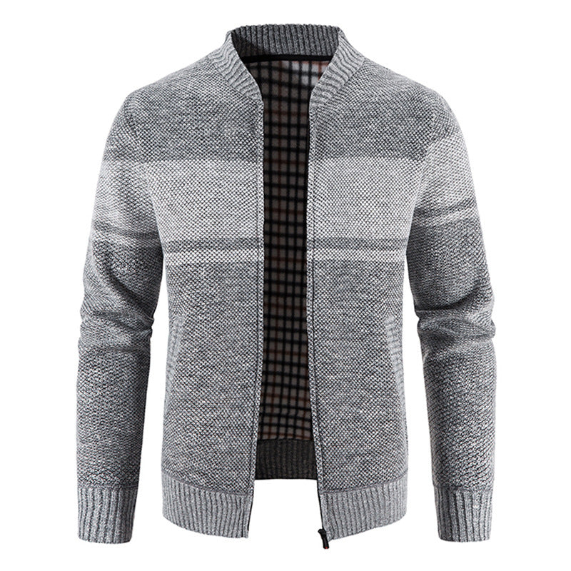 Herren modische Strickjacke mit strukturiertem Design EB