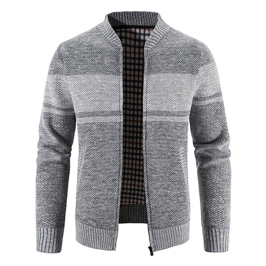 Herren modische Strickjacke mit strukturiertem Design EB