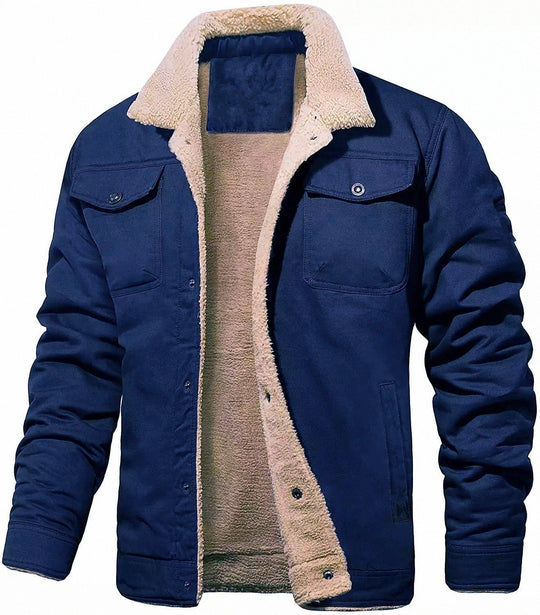 Herren gefütterte Arbeitsjacke mit hochflorigem Futter EB