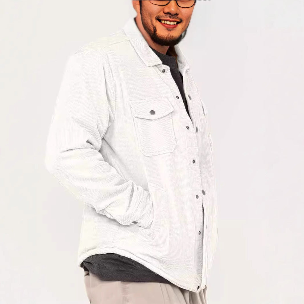 Herren Cordjacke mit praktischen Brusttaschen und weichem Innenfutter EB