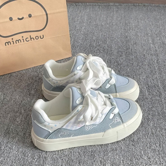 Damen Sportliche Sneakers mit niedlichen tierischen Applikationen und weicher Sohle EB