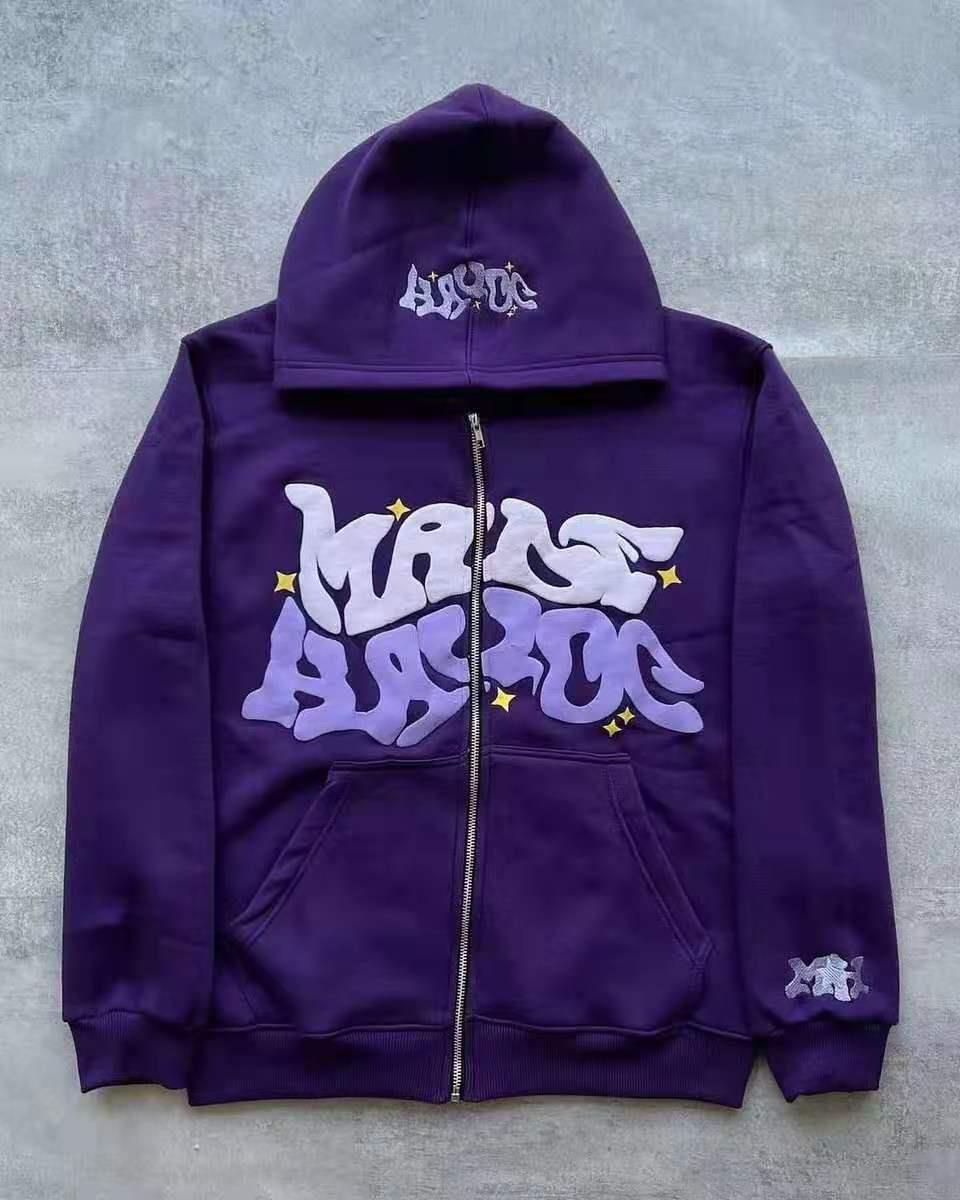 Damen sportliche Kapuzenjacke im urbanen Graffiti-Stil EB