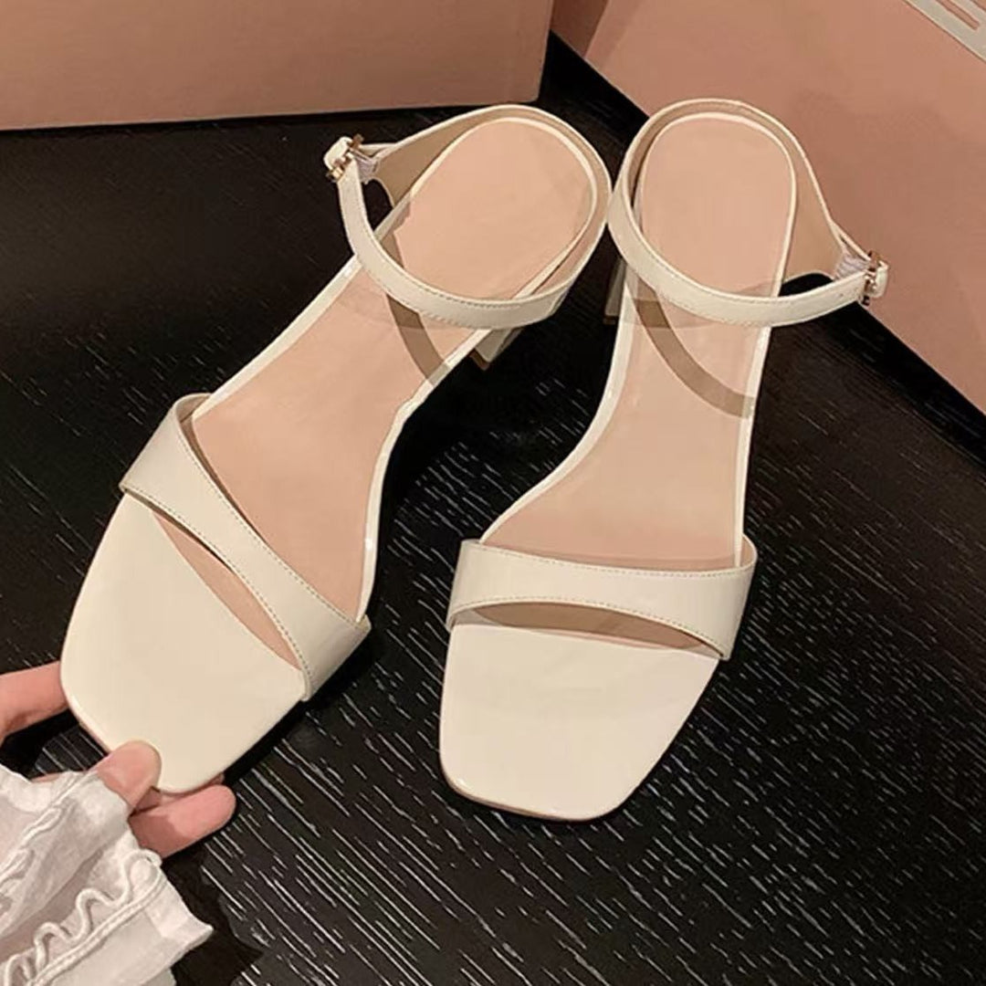 Damen Slingback Sandaletten mit blockierendem Absatz EB