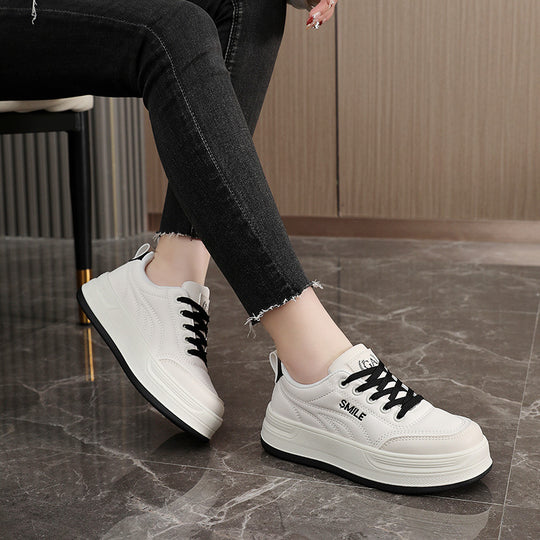 Damen modische Sneakers mit gepolsterter Sohle und atmungsaktiver Obermaterialstruktur EB
