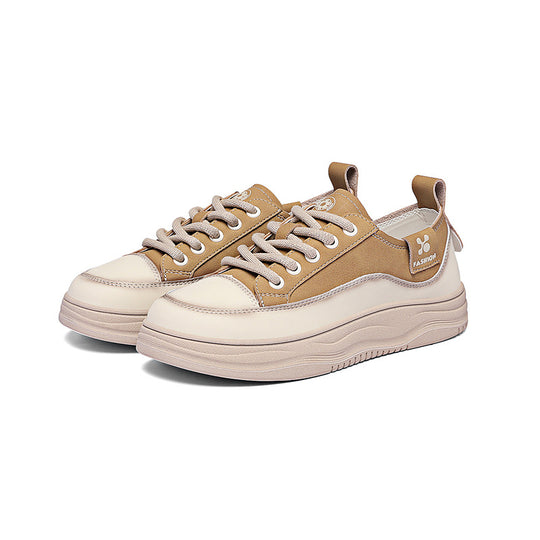Damen Modische Plateau-Sneaker mit minimalistischer Form EB