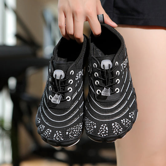 Damen Sportliche Wassersportschuhe mit atmungsaktiver Struktur und rutschfester Sohle EB