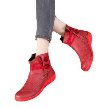 Damen Modische Winterstiefeletten mit praktischer Schnürung und rutschfester Sohle EB