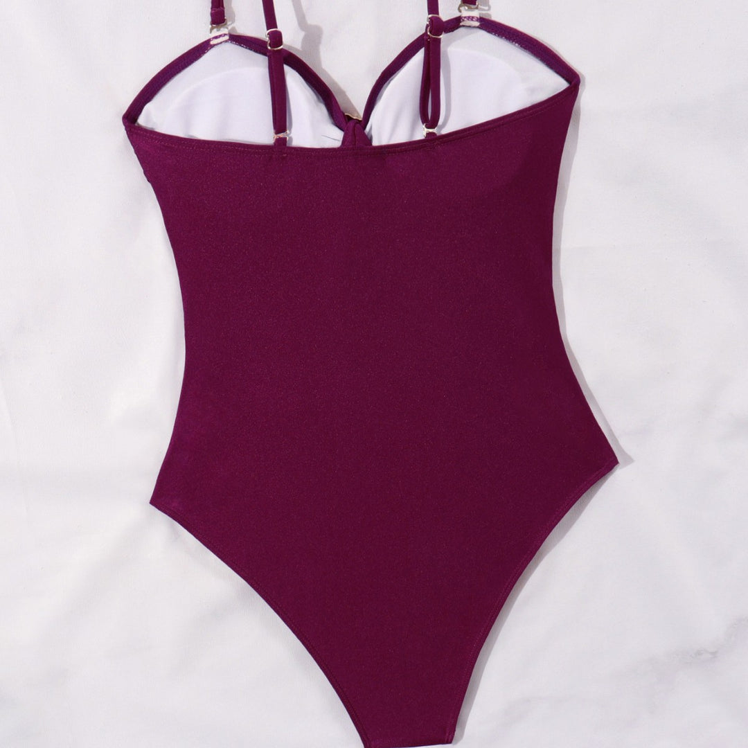 Damen Einteiliger Badeanzug mit raffinierten Schnürdetails EB
