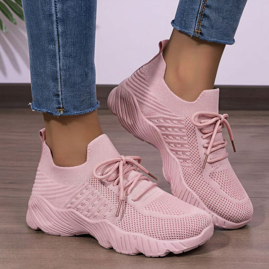 Damen Hohe Sneaker mit atmungsaktivem Obermaterial und gedämpfter Laufsohle EB