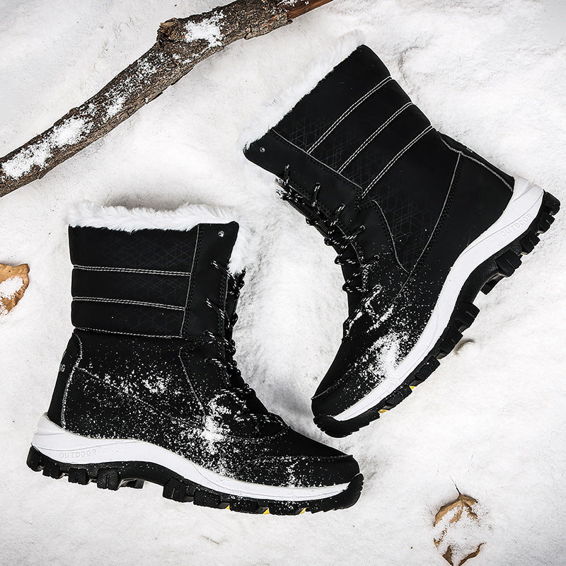 Damen warme Winterstiefel mit rutschfester Sohle und isolierendem Futter EB