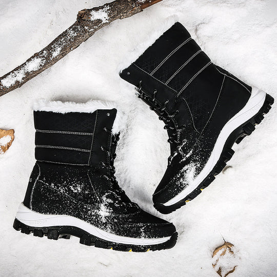 Damen warme Winterstiefel mit rutschfester Sohle und isolierendem Futter EB
