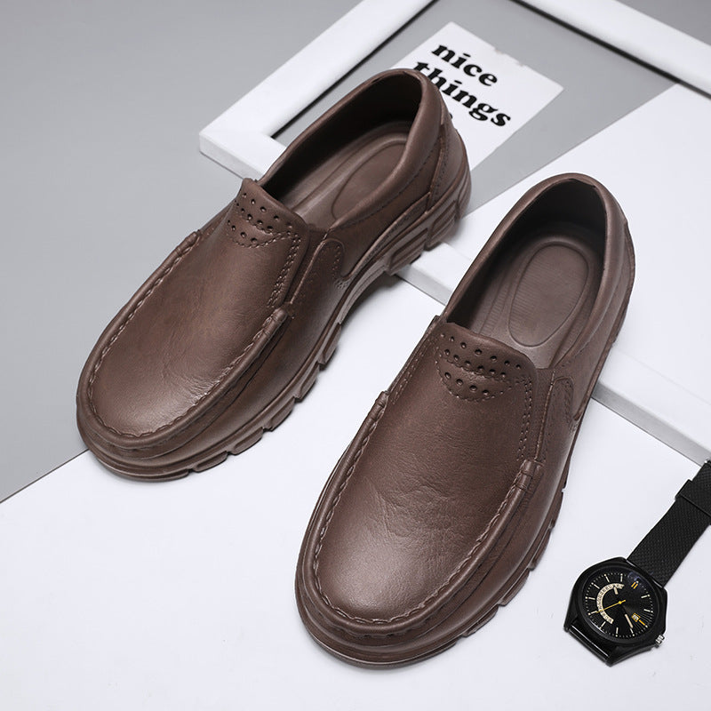 Damen Bequeme Slipper aus hochwertigem Leder EB