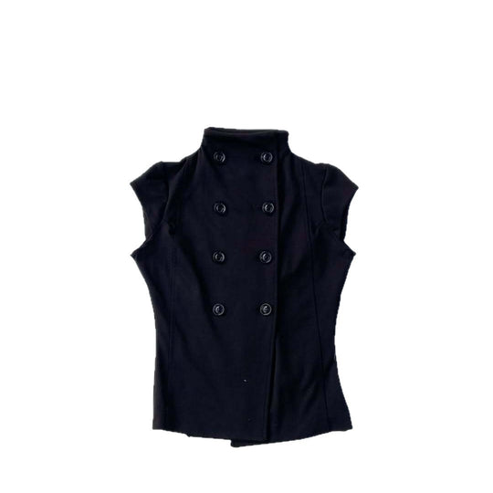 Damen elegantes bodenlanges Oberteil mit Stehkragen EB
