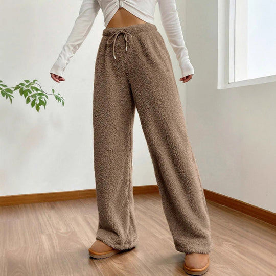 Damen Flauschige Relax-Hose im lässigen Schnitt EB